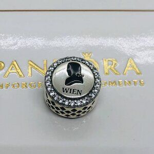 🌞📖Pandora Mozartsymphonie Wien Charm S925 Silver with box